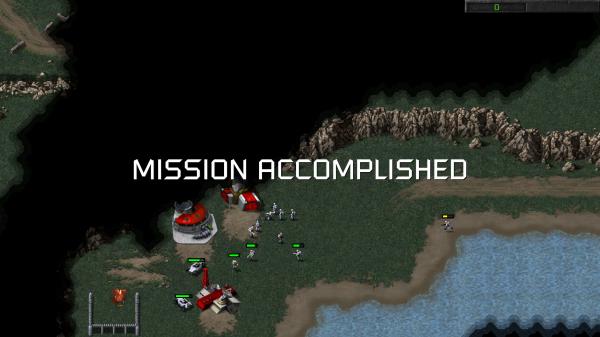 Thought this might be a good place to share: I beat my last mission (GDI 4A - Stolen Property) in the same frame that my last unit died!